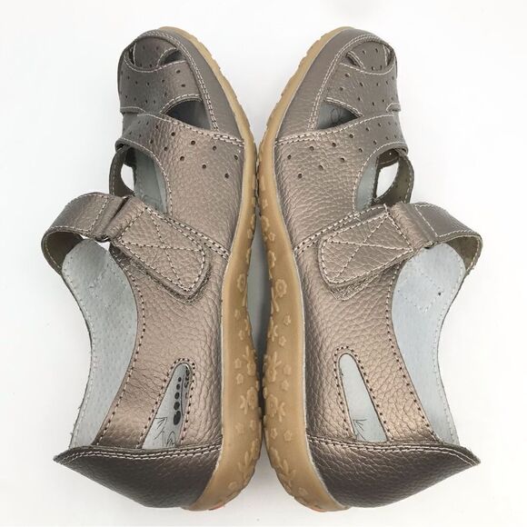Spring Step STREETWISE Bronze Cross Strap Walking Athleisure Shoes - Picture 7 of 16